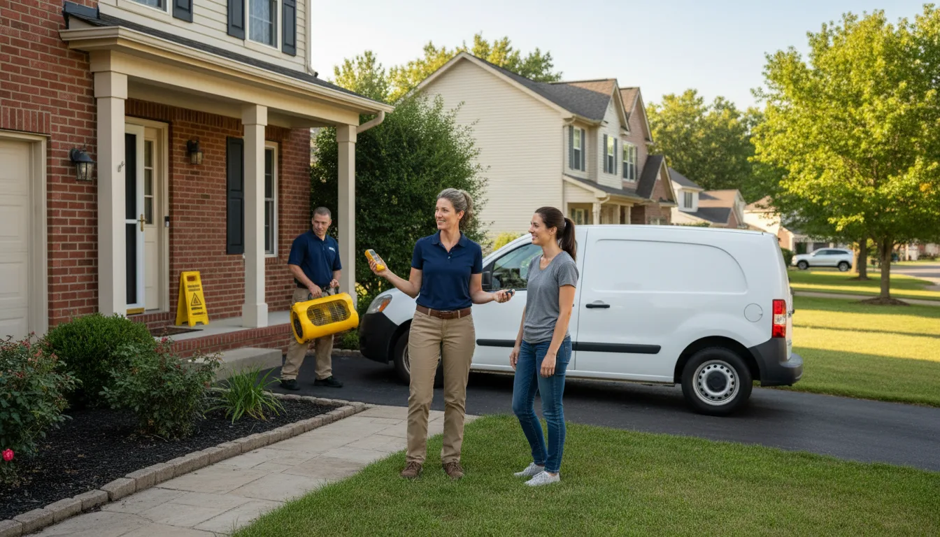 Water restoration image for Dehumidification And Cleanup Services in Elloree, SC